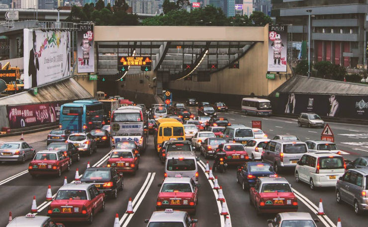 Drones Monitoring Traffic