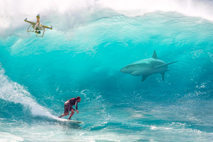 Drones Watching For Sharks