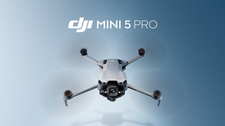 DJI Mini 5 Pro ultralight drone in flight