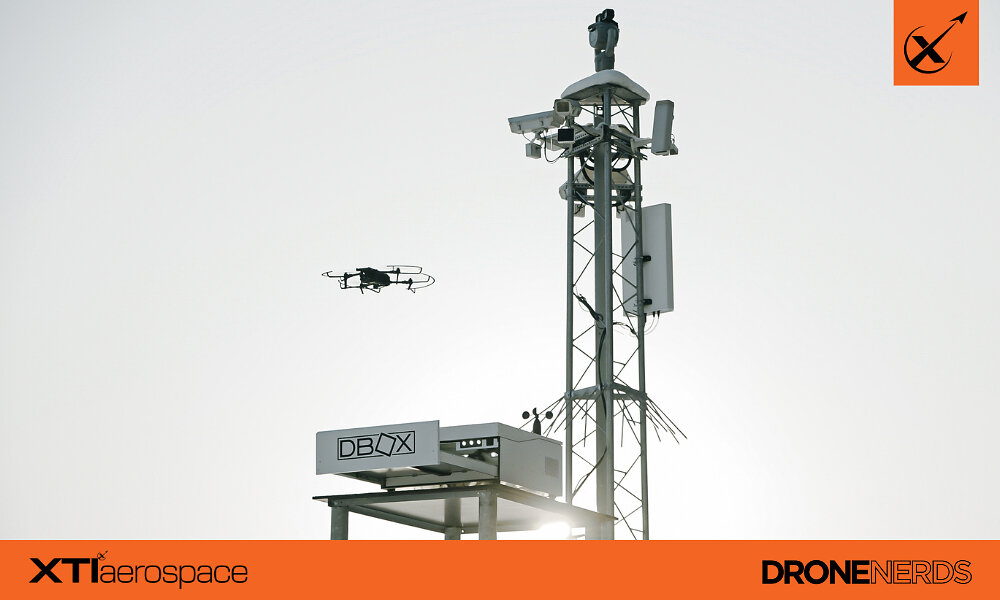 DBOX autonomous docking station supporting a remotely managed Parrot ANAFI UKR series drone mission. (Photo courtesy of DBOX)