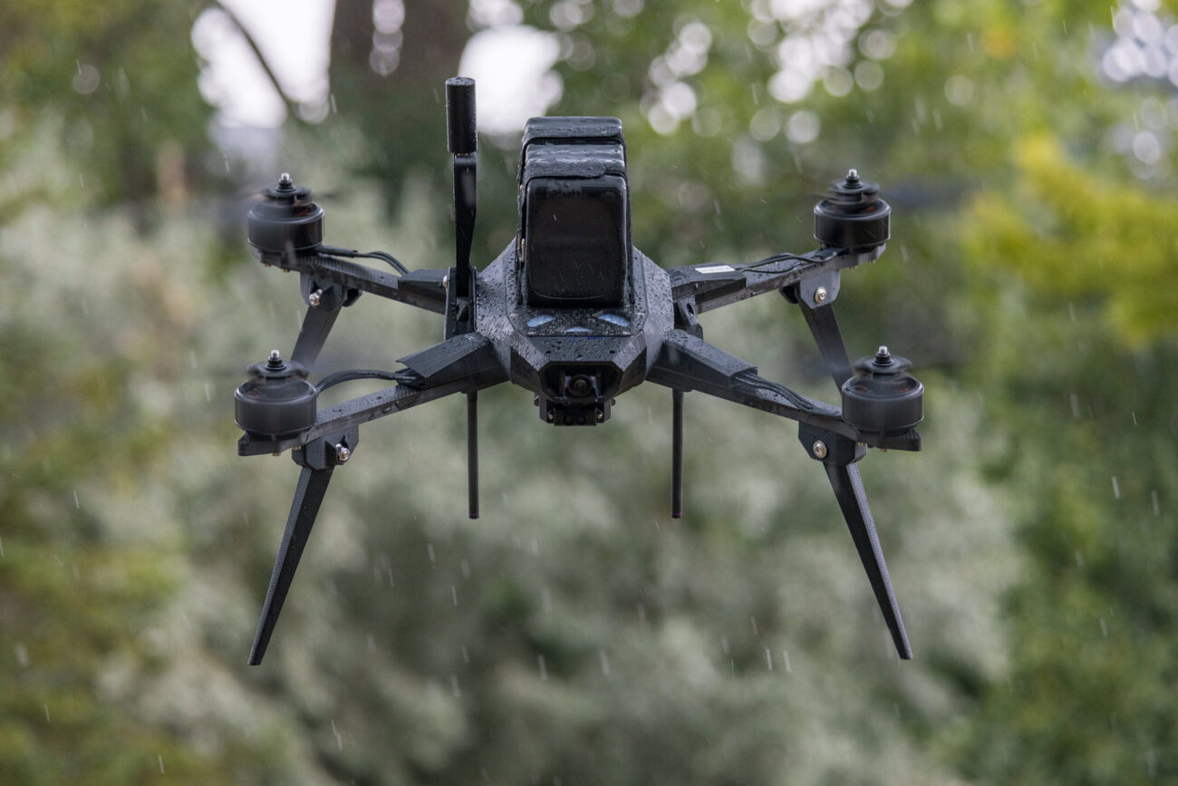 Swarm Defense's Kiwi one-way attack quadcopter. The Drone Dominance Program order covers 4,000 aircraft, to be built at the company's Auburn Hills, Michigan facility.